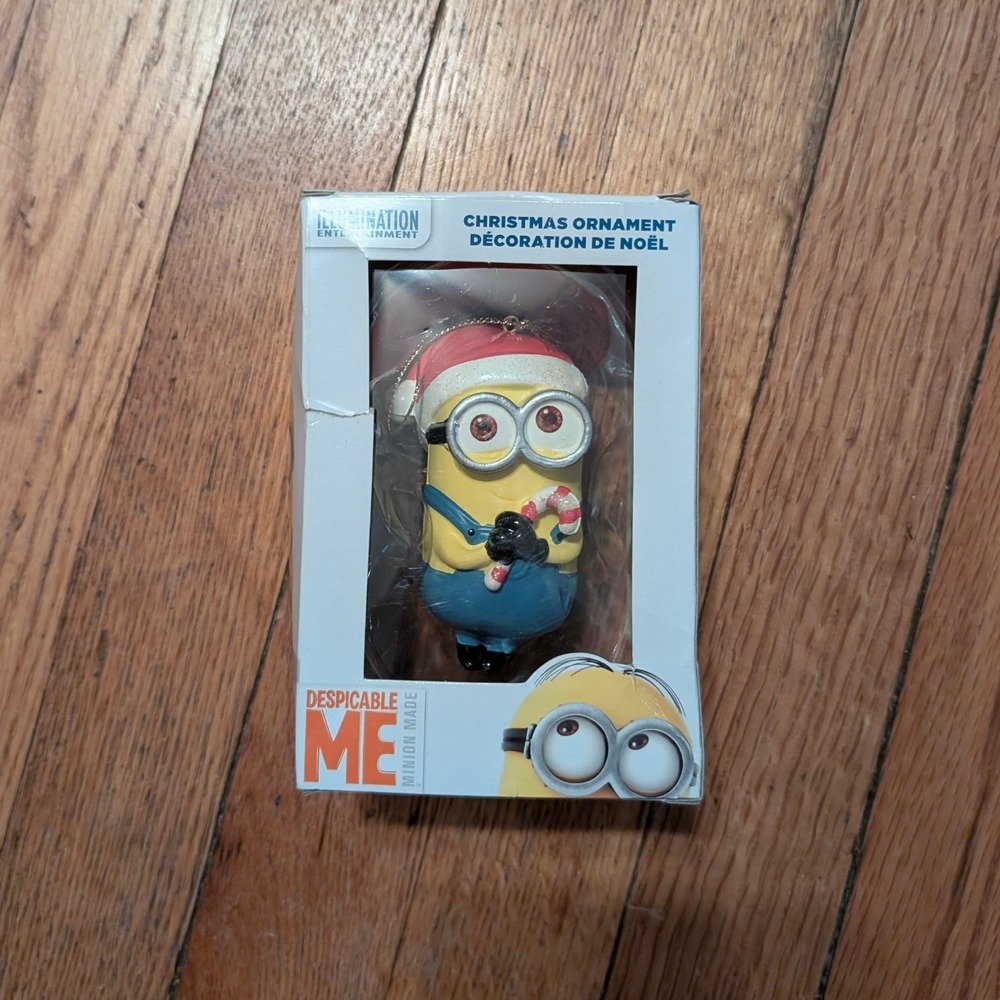 Despicable Me Minion Christmas Ornament Kurt S Adler Santa Hat Candy Cane 585404